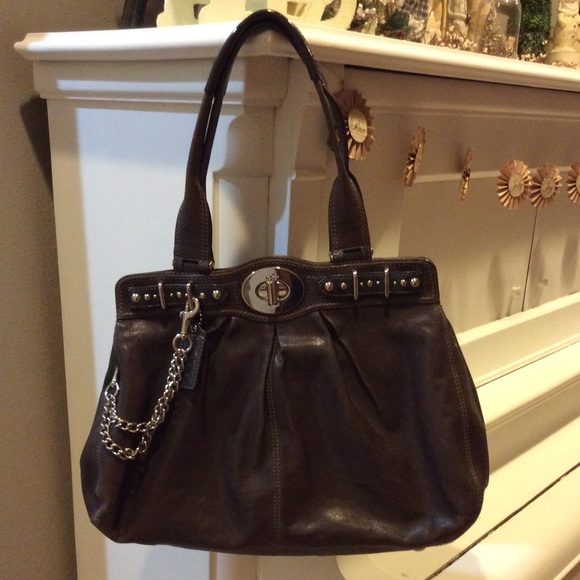 Coach limited edition pewter carryall EUC - Picture 5 of 8